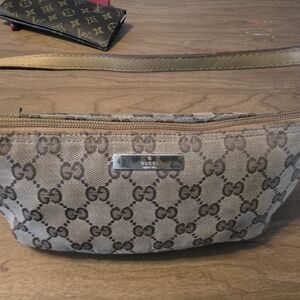 Gucci Brown Monogram Belt Bag